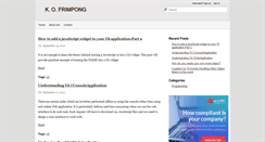 Desktop Screenshot of kofrimpong.com